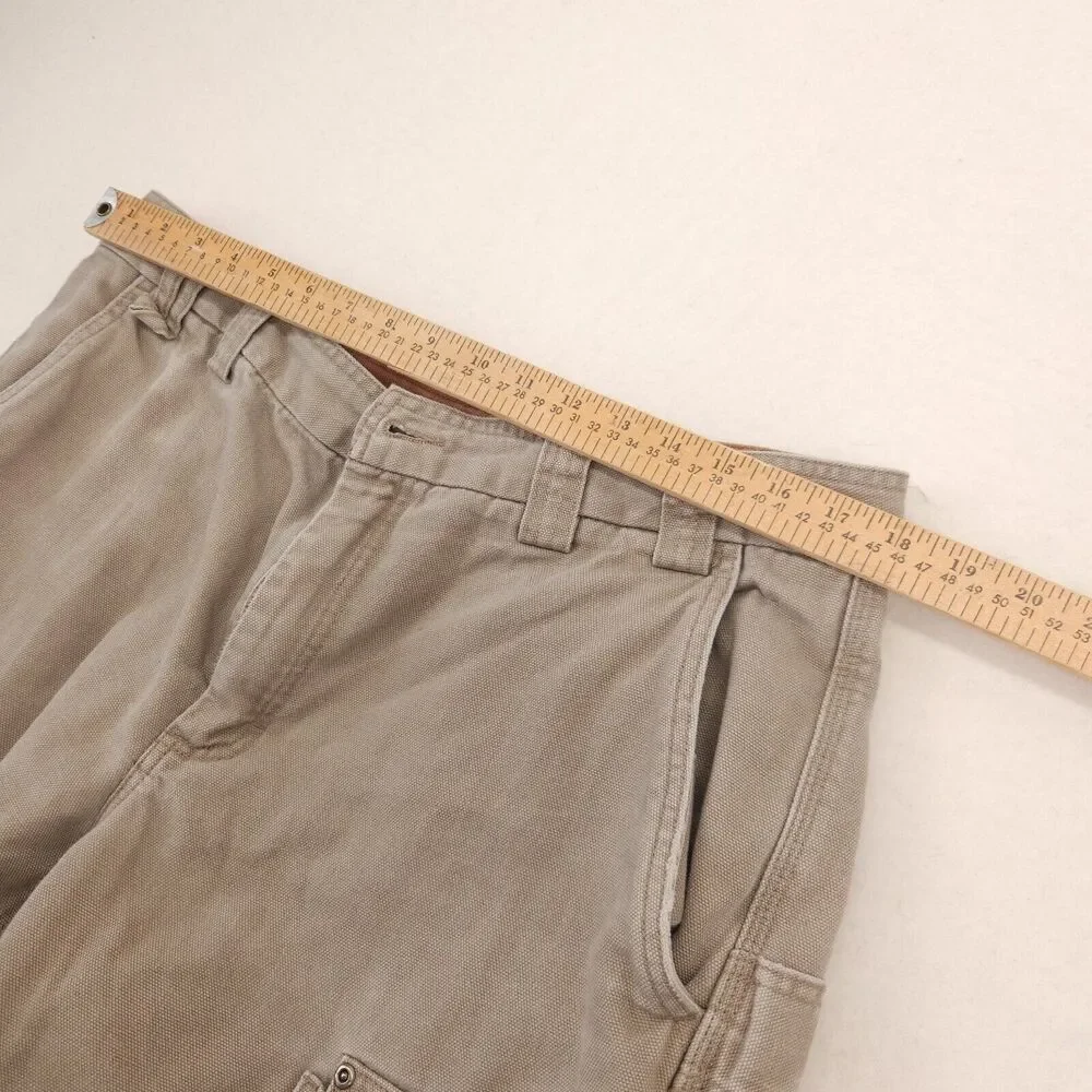 Duluth Trading Co Mens‎ Cargo Pants 36x28 Tan Heavy Duty Workwear Outdoor
